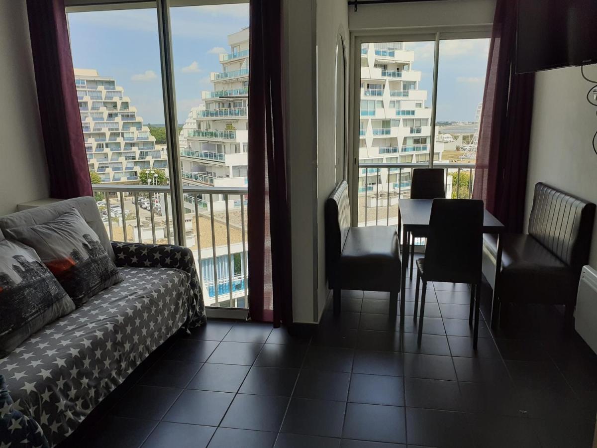 Grand studio avec vue mer à la Grande Motte - CLIM WIFI Extérieur photo