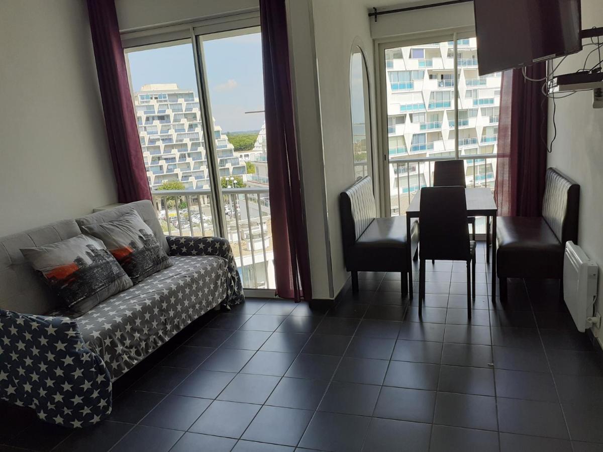 Grand studio avec vue mer à la Grande Motte - CLIM WIFI Extérieur photo