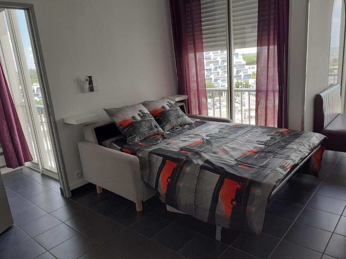 Grand studio avec vue mer à la Grande Motte - CLIM WIFI Extérieur photo