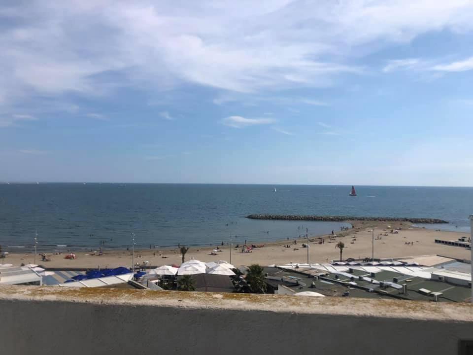 Grand studio avec vue mer à la Grande Motte - CLIM WIFI Extérieur photo