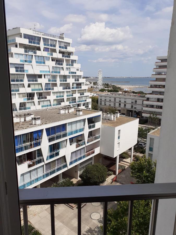 Grand studio avec vue mer à la Grande Motte - CLIM WIFI Extérieur photo